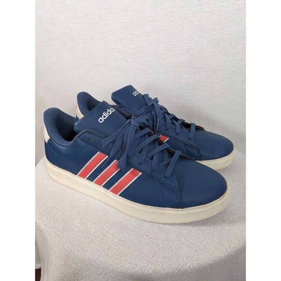 ADIDAS Grand Court 2.0 Tennis Sneaker Men's Size US 12 Blue IH4806 Three Stripe - Picture 3 of 11